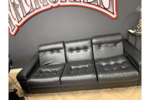 Kunstleer bank stel 2-en 3 zitter