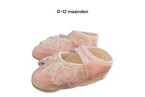 Newborn Meisjes Roze/wit Met Kant