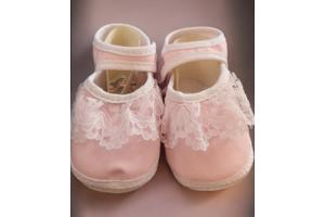 Newborn Meisjes Roze/wit Met Kant