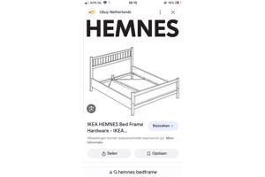 Bedframe Hemnes 140 bij 200