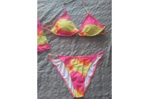 3 delig Bikini set roze geel XXL