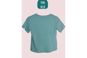 Glo-story t-shirt snoepmachine turquoise 116