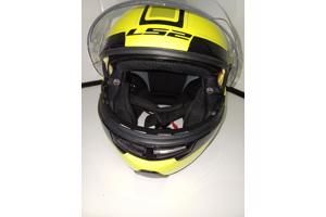 KLAPHELM merk LS knalgeel