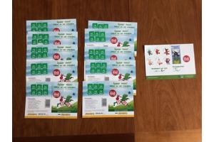 Kikker handpop deurpoppenkast zegels Jumbo spaartkaarten