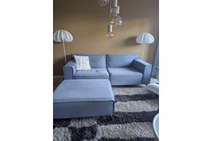 Bank blauw/grijs
