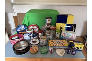 24 blikken, oud en nieuw, bus en blik, diverse soorten, loss