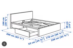 IKEA Malm Bedframe 160 x 200.