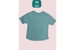 Glo-story t-shirt snoepmachine turquoise 98