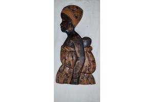 n3 Oud gebeeldhouwd kunstvoorwerp uit West-Afrika