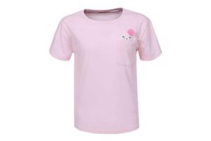 Glo-Story t-shirt gezichtje met bolletje roze 164