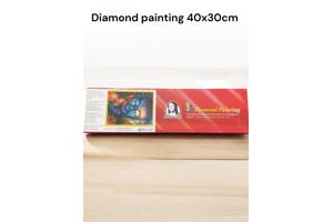 Diamond Painting Pakket - Boeddha veelkleurig - 40x30 cm - C