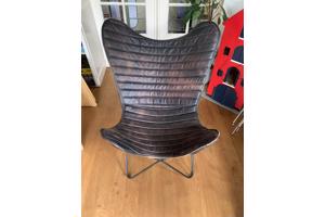 Vlinderstoel leer