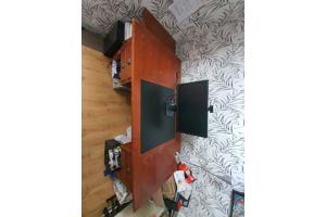 Houten bureau 170 - 230 cm