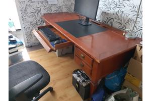 Houten bureau 170 - 230 cm