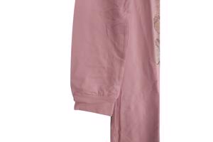 Sweat jurk strass steentjes roze L/XL