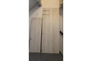 Kast, B40,H200,D48cm 4 planken 2 lades