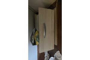 Kast, B40,H200,D48cm 4 planken 2 lades