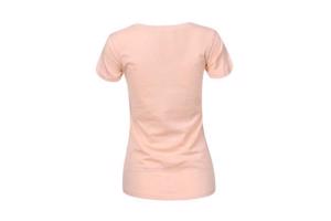 T-shirt strak getailleerd cutest pie abrikoos XL