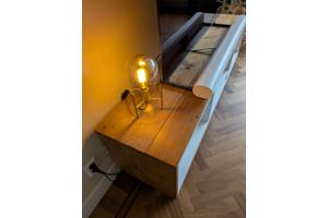 Tv meubel Besta met steigerhout