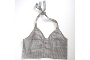 2 delige zomer set rok + top geruit groen L