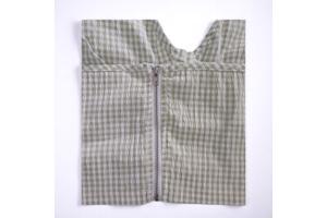 2 delige zomer set rok + top geruit groen L