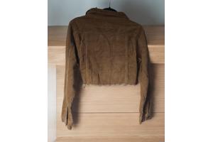 Daisy korte corduroy jas camel M