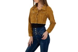 Daisy korte corduroy jas camel M