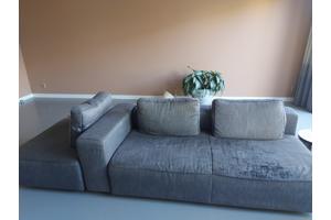 Antraciet bank 3 tot 5 zits