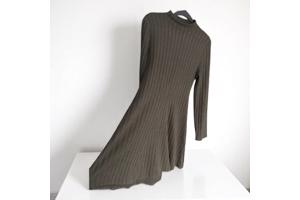 Khaki groene stretchy jurk 2XL/44