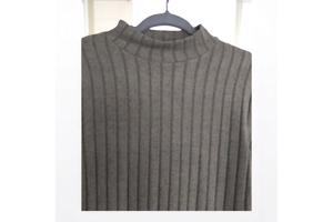 Khaki groene stretchy jurk 2XL/44