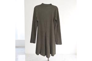 Khaki groene stretchy jurk 2XL/44