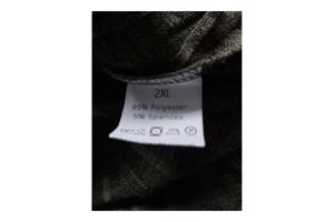 Khaki groene stretchy jurk 2XL/44