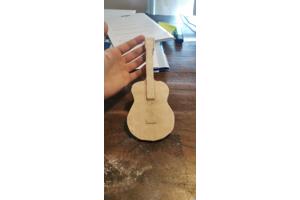 Custom made wood guitar
