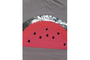 Glo-story T-shirt roze watermeloen glitter 98