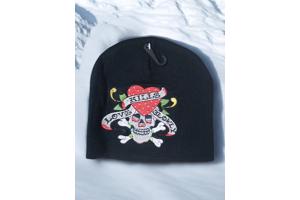 set van 3x glitter skull mutsen