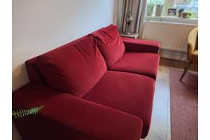 Tweezitsbankje rood