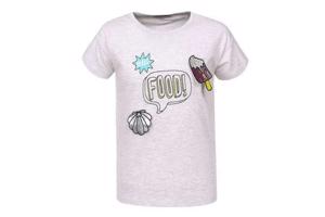 Glo-story t-shirt grijs hello food 146