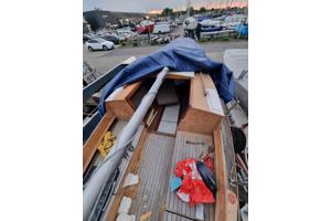 Zeilboot hout met trailer Opknapper