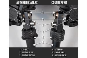 atlas bipod, een BT 65 - LW 17 een echte met prs systeem