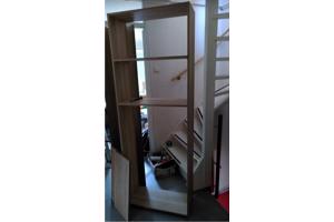 Open boekenkast, stevig en netjes, 70x30x197