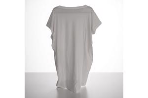 Shirt jurk LA wit groen one size