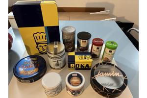 23 blikken, oud en nieuw, bus blik trommel LOS TE KOOP