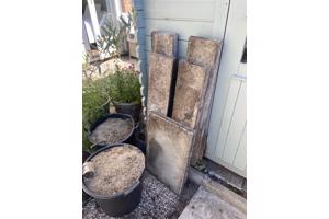 Gratis opvulzand en tegels