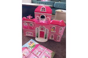 Bloks barbie huis, incompleet