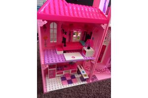 Bloks barbie huis, incompleet