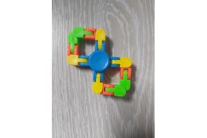 Flexibele Fidget Spinner blauw meerkleurig