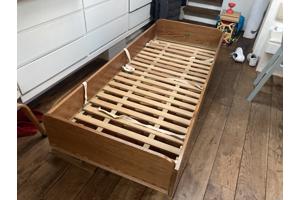 Opklapbed - hout  murphy bed