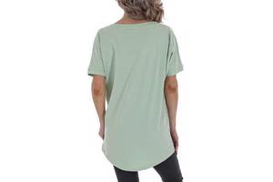 Glo-story one size t-shirt merci licht groen
