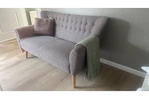 2 zits zitbankje taupe scandinavisch