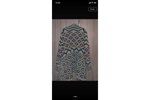 warme gekleurde open vest